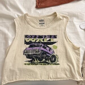 Vans Cream Off The Wall Kids Tank Top